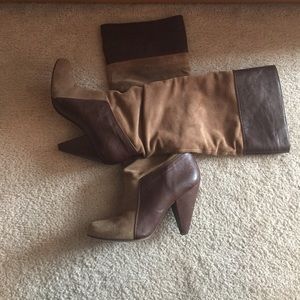 Two tone boots