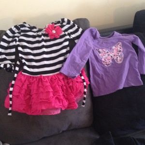 2T youngland dress and kids place shirt