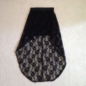 High low lace skirt