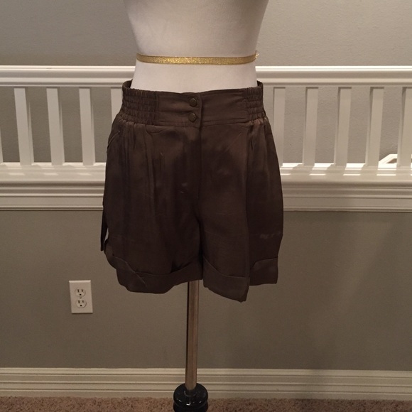 Diane Von Furstenberg  silk shorts.