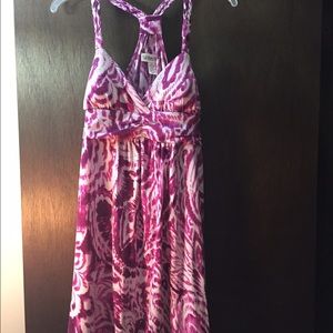 Fushia and white sundress