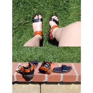 Two Tone Strappy Sandal