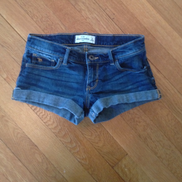 abercrombie demin shorts