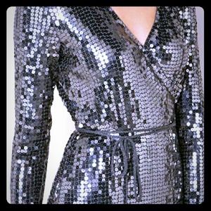 Michael Kors Sequin Wrap Dress