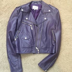 Purple leather jacket💜