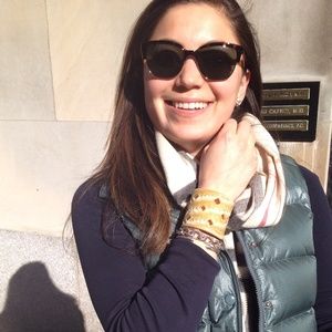 Tory Burch Perforated Logo Cuff