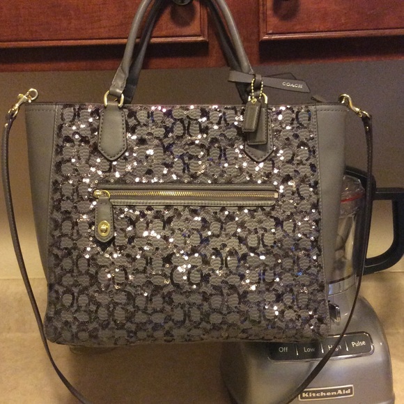 Coach Blaire Sequined tote