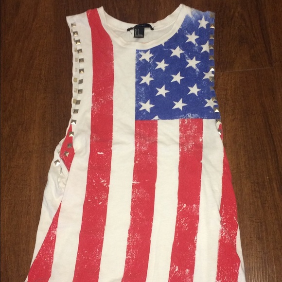 American flag tank