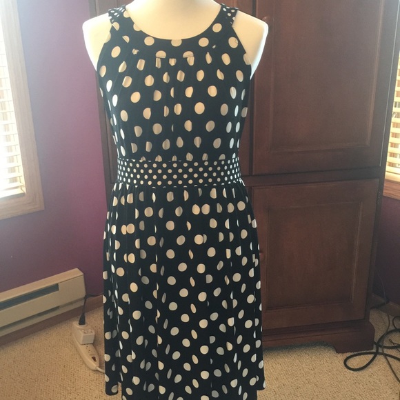 Black and white polka dot dress SOLD