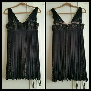 BCBG Lace Fringe Cocktail Dress