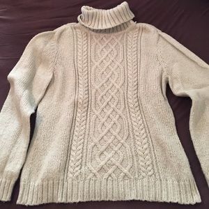 Mint green turtle neck sweater