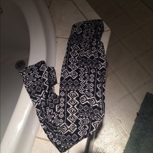 Black and white leggings