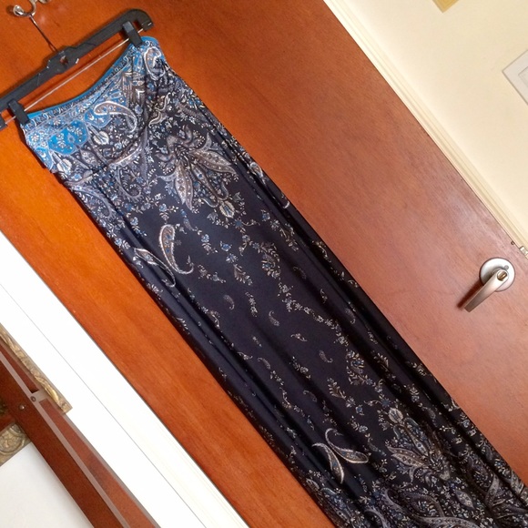 Lovely Unyx Long Strapless Dress. Size S