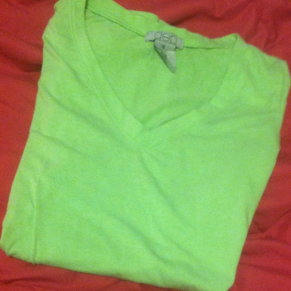 Lime green shirt