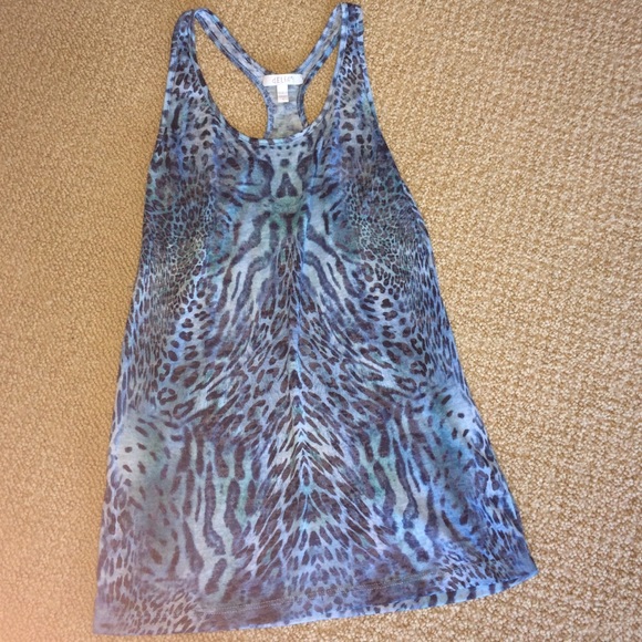 Delias Blue Cheetah Print Tank