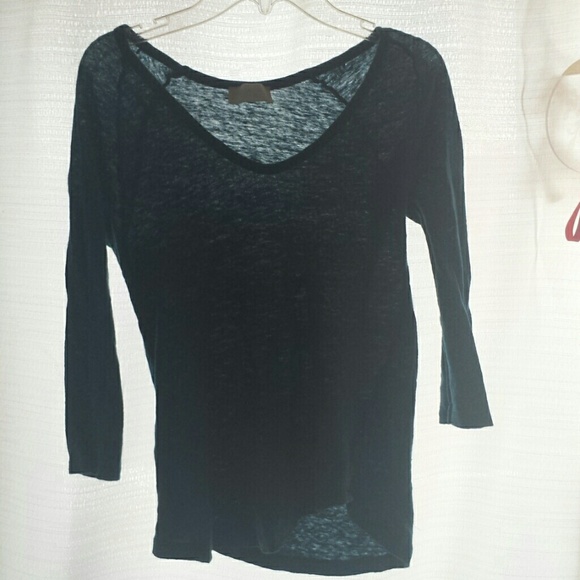 Blue,3/4 sleeved Shirt