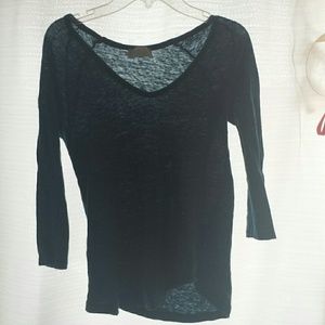 Blue,3/4 sleeved Shirt