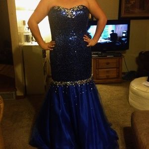 Blue prom dress