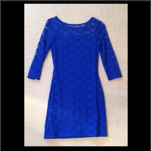 Royal Blue Lace Dress
