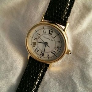Authentic 18k gold Tiffany wrist watch
