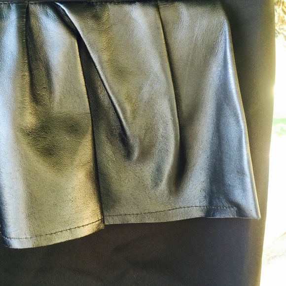 🐯Zara skirt with foax leather peplum🐯 - Picture 4 of 4