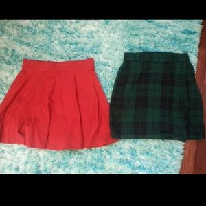 ONLY RED CIRCLE SKIRT LEFT