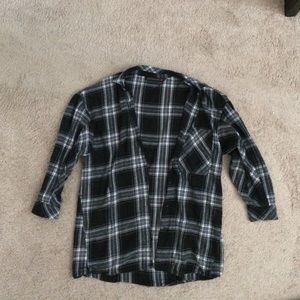 Zara Black and White Flannel