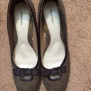 Merona brown tweed heels size 9.5