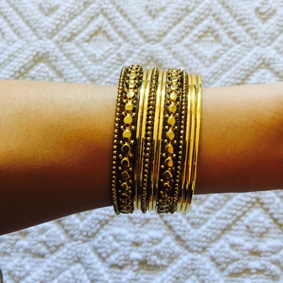 Gold bangles
