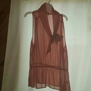 Soft pink, silk sleevless top