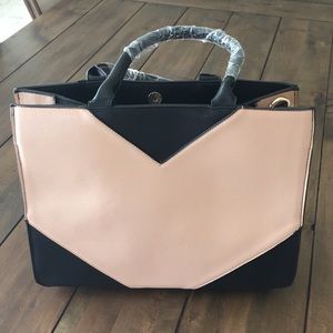 Brand new black / tan handbag
