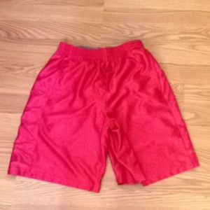 I am selling a boys red pair of shorts.