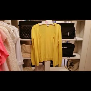 Simple yellow cardigan