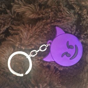 Brandy Mellville Devil Emoji Keychain