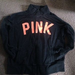 VS PINK zip up fleece