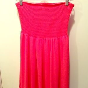 Pink strapless Dress