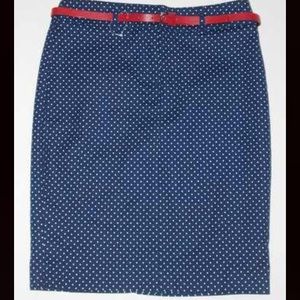 Navy Blue Pencil Skirt