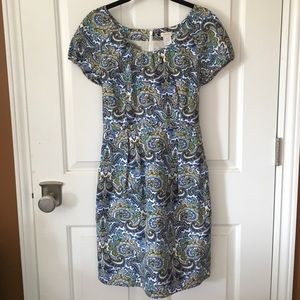 J.Crew NWT Blue Paisley Dress