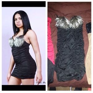 Black dress with shingles