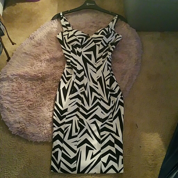 Printed Body Con Dress