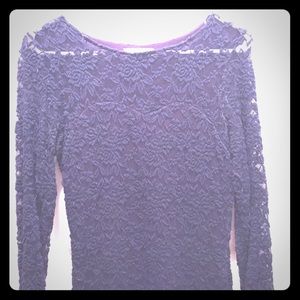 Navy, floral, tight fitting dress