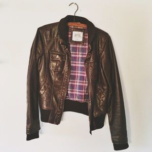 GARAGE brown bomber jacket