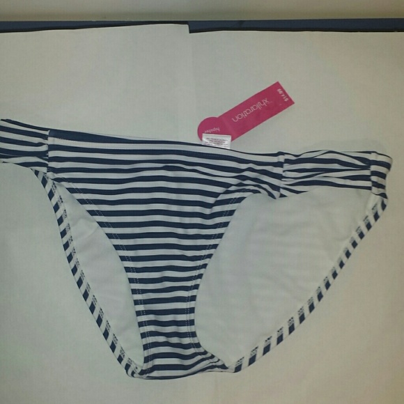 New,Never worn striped bathing suit