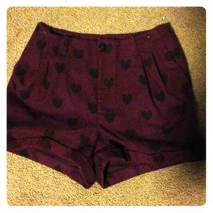 High waisted h&m shorts