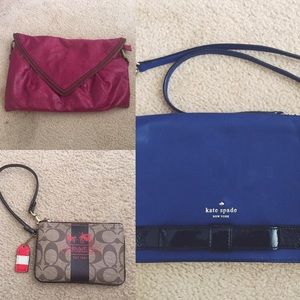 RESERVED Bundle of bags and wristlet