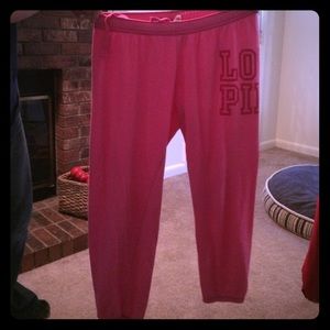Pink Victoria's Secret sweatpants