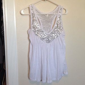 American Eagle shimmer tank
