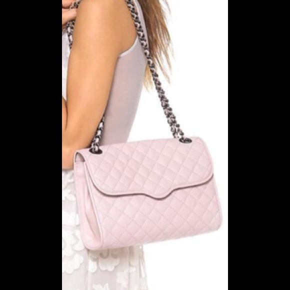 Rebecca Minkoff Affair Quilted Handbag Pale Pink