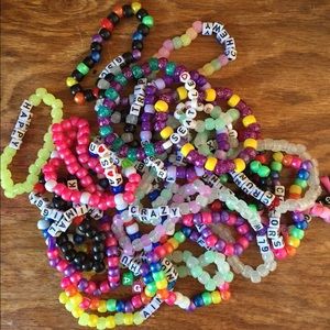 27 rave beads. All say some thing different