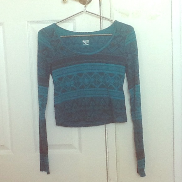 Tribal print crop top    💜SOLD💜